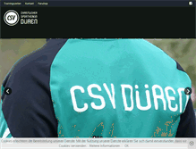 Tablet Screenshot of csv-dueren.de